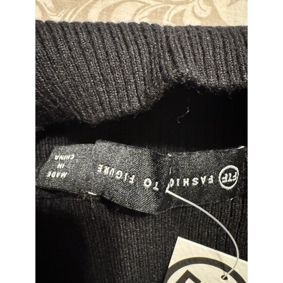 Fashion To Figure Black Long Back Shoulder Shrug Duster Sweater Plus Size 0 NWT - Picture 12 of 13